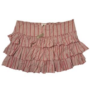 Vintage American Eagle Y2K Ruffle Mini Skirt Women's Size 14 NWT Deadstock